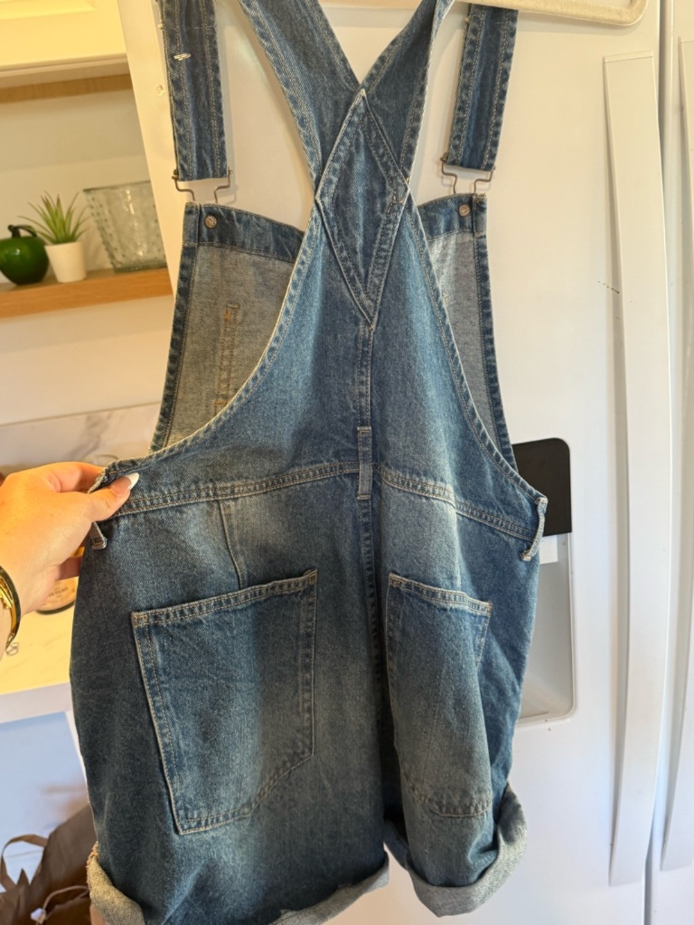 Free people denim jean overalls - Picture 7 of 11